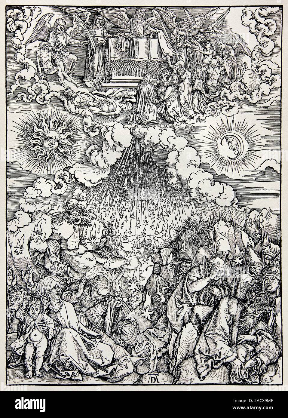 The Apocalypse (Die Apokalypse), woodcut, 1498. This image, by Austrian ...