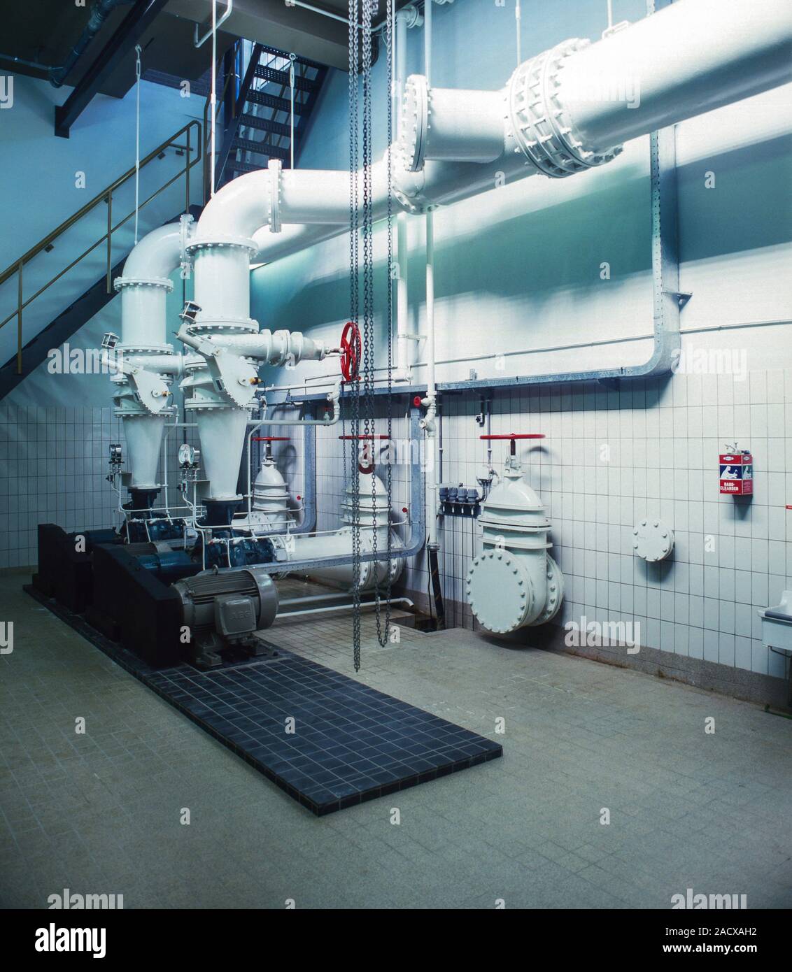 Industrial pump room Stock Photo Alamy