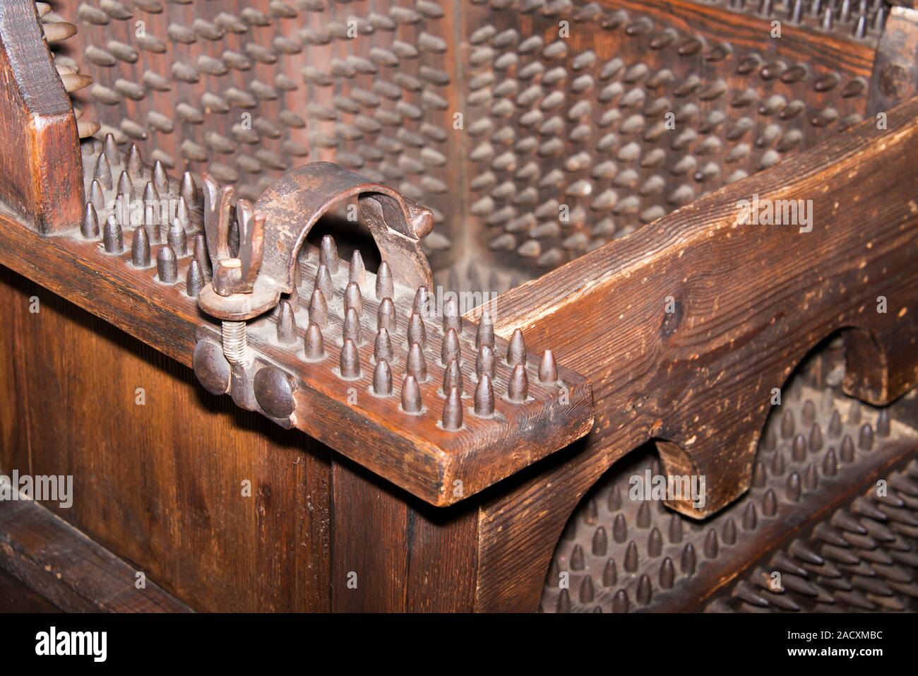 Iron Torture Chair, probably used by the Spanish Inquisition. There are