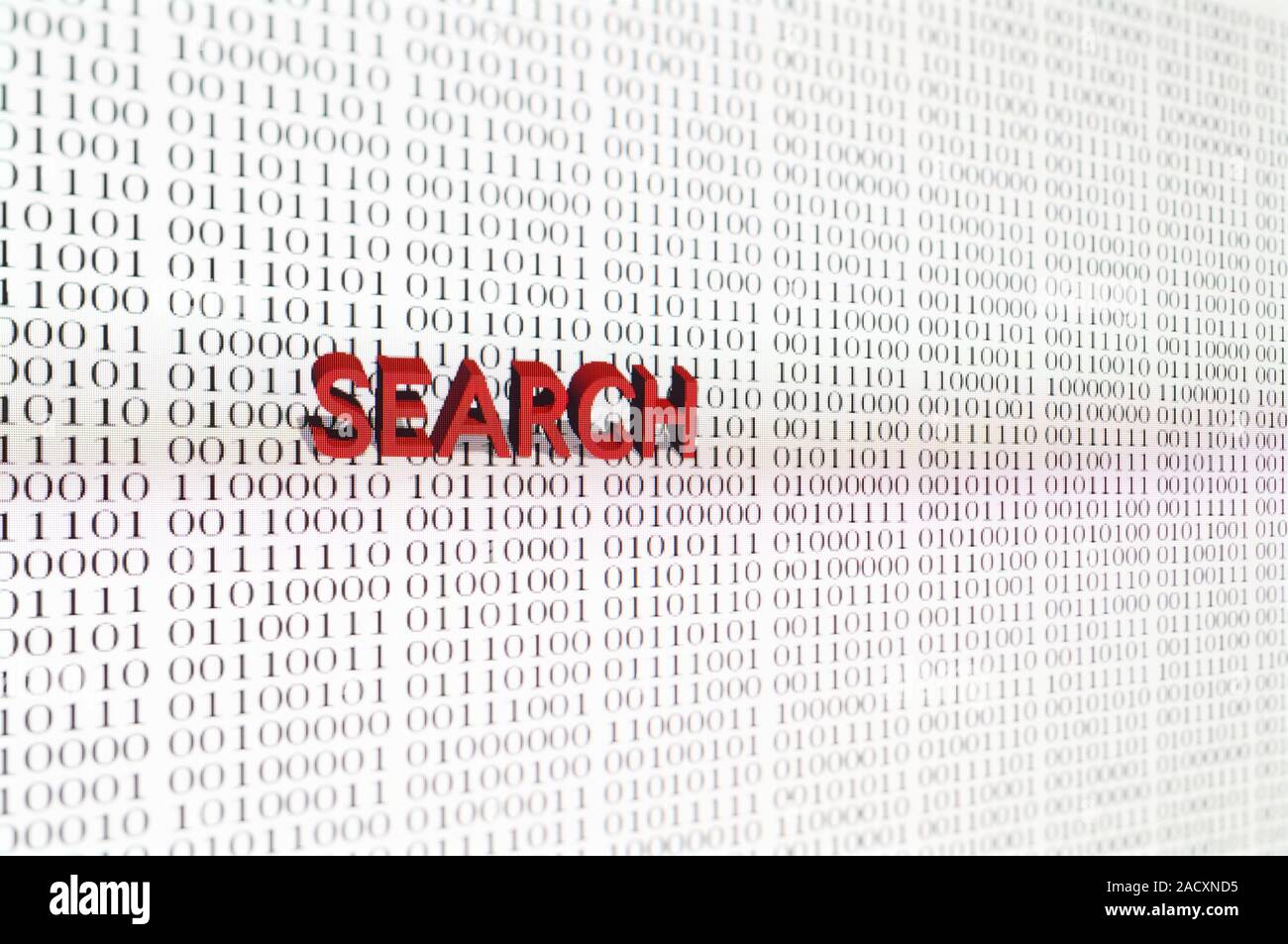 Search, conceptual computer artwork. Stock Photo