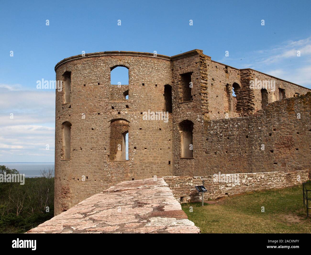 castle ruins Öland Island, Sweden Stock Photo Alamy