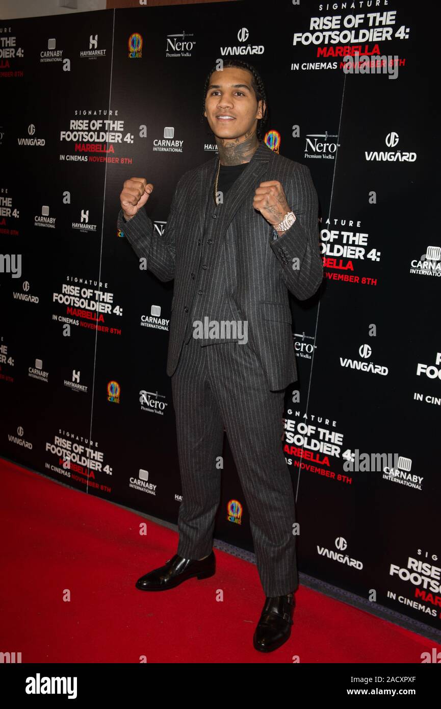 Seen arriving on the red carpet for Rise of The Footsoldier 4