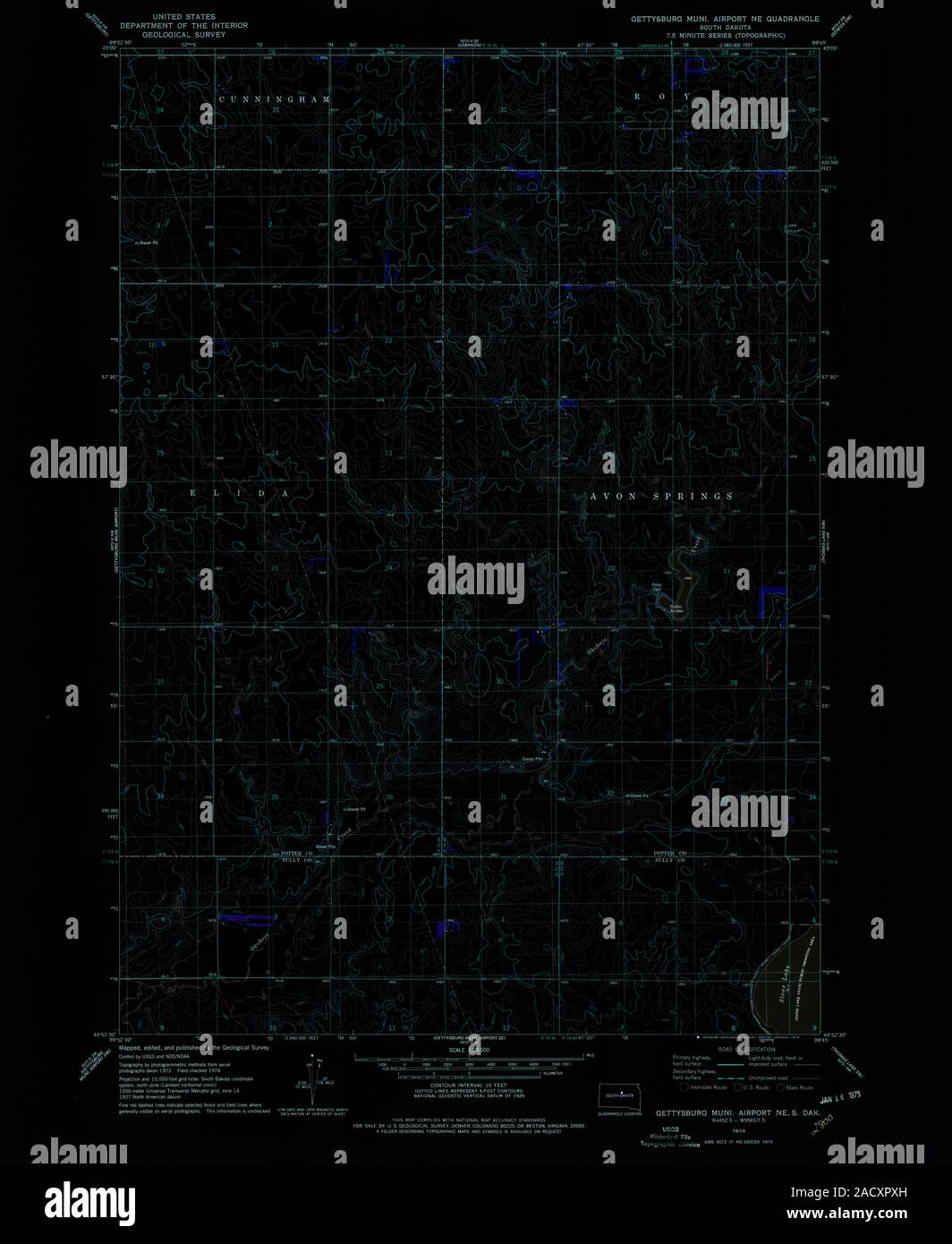 South dakota airport map hires stock photography and images Alamy