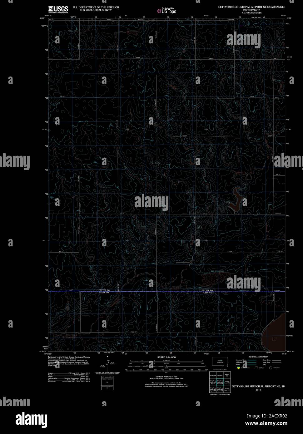 South dakota airport map hires stock photography and images Alamy