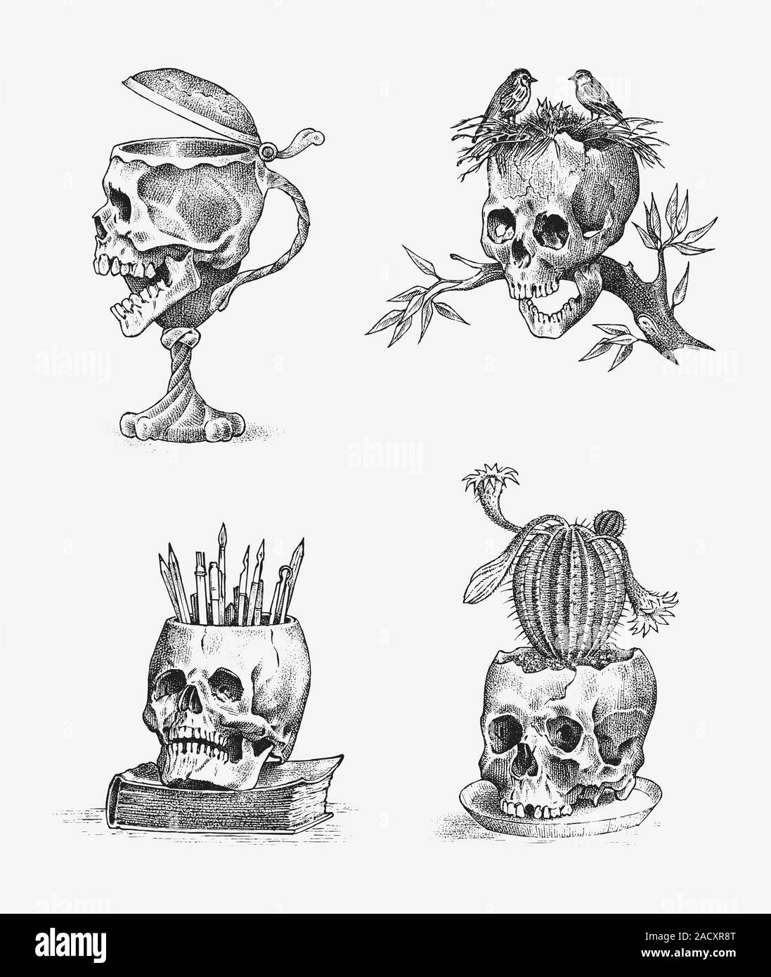 Old top skool skull