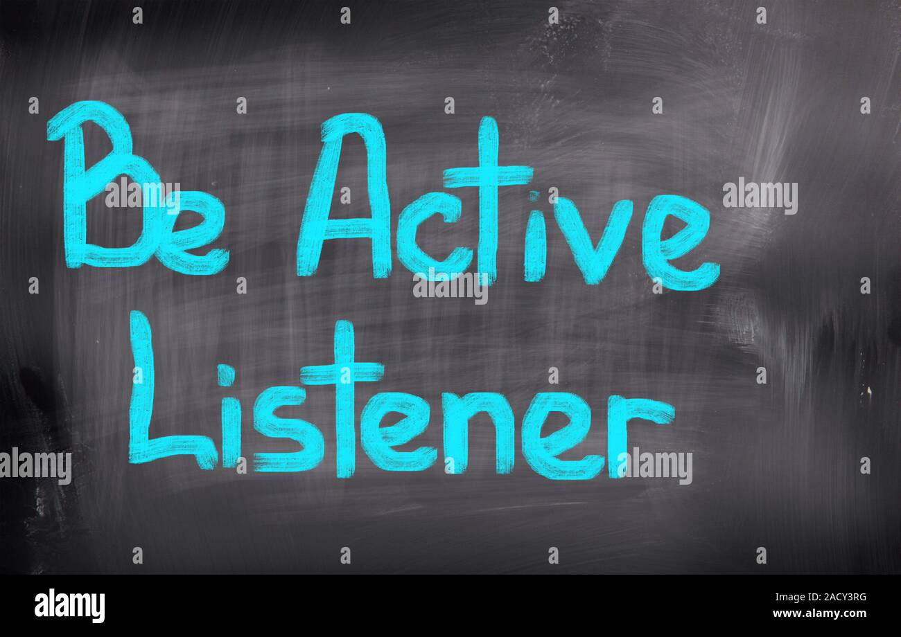 Be Active Listener Concept Stock Photo