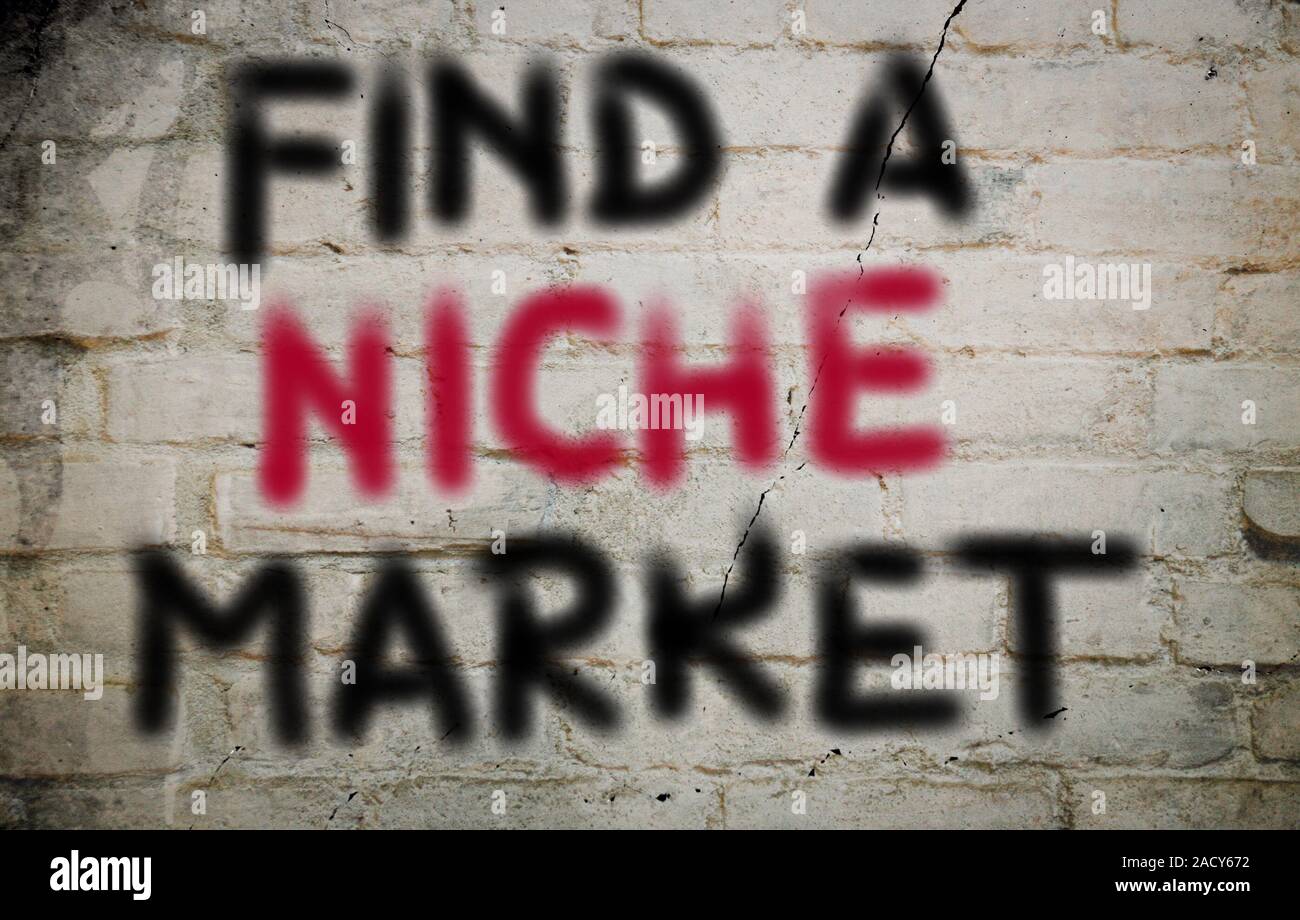 Find A Niche Market Concept Stock Photo