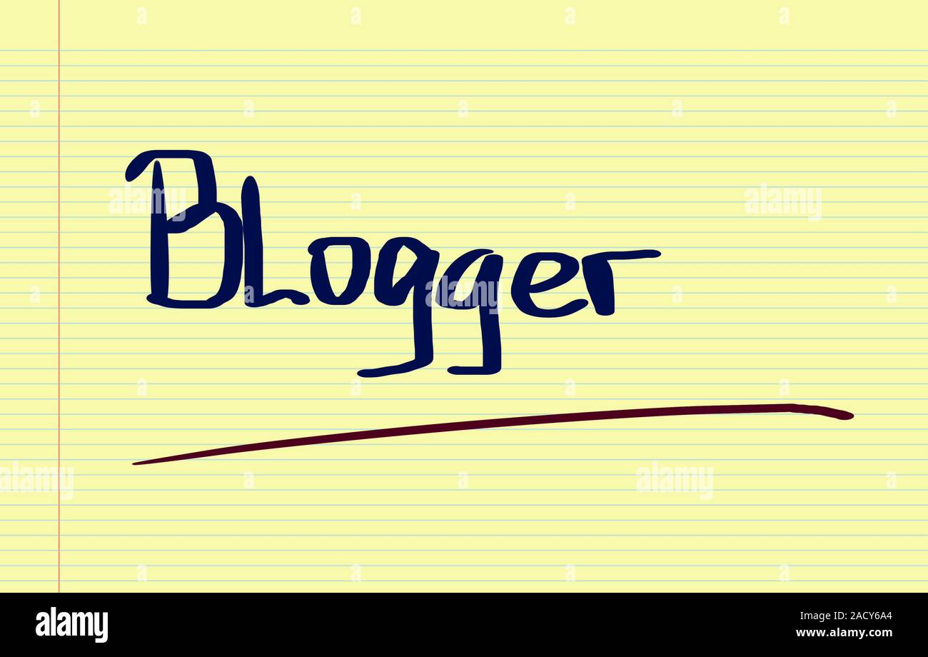 Blogger Concept Stock Photo
