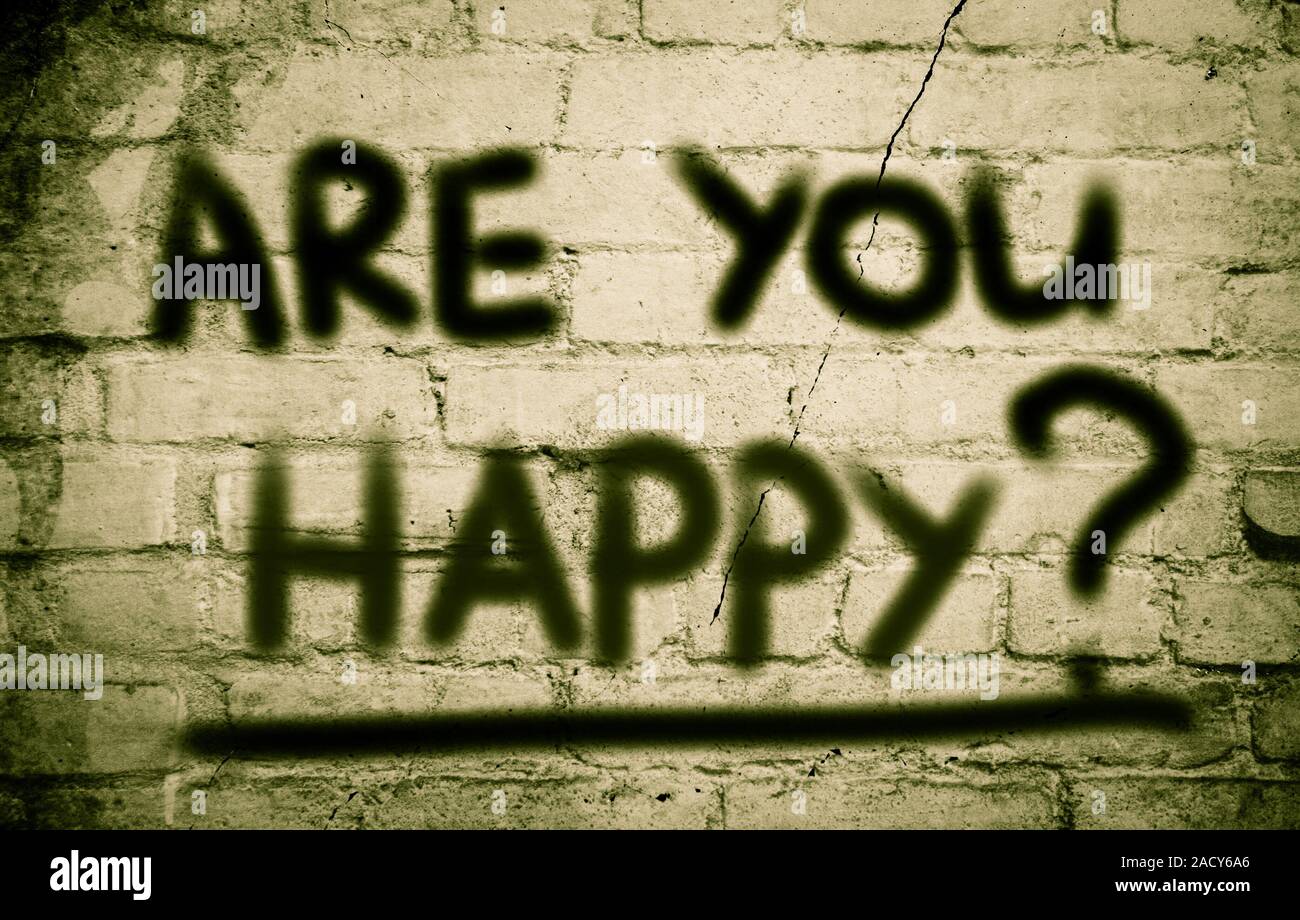 Are You Happy Concept Stock Photo