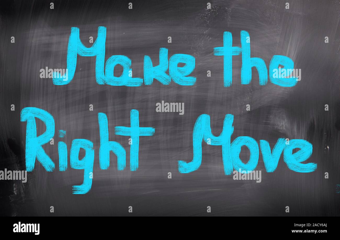 Make The Right Move Concept Stock Photo