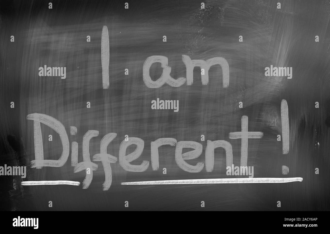 I Am Different Concept Stock Photo