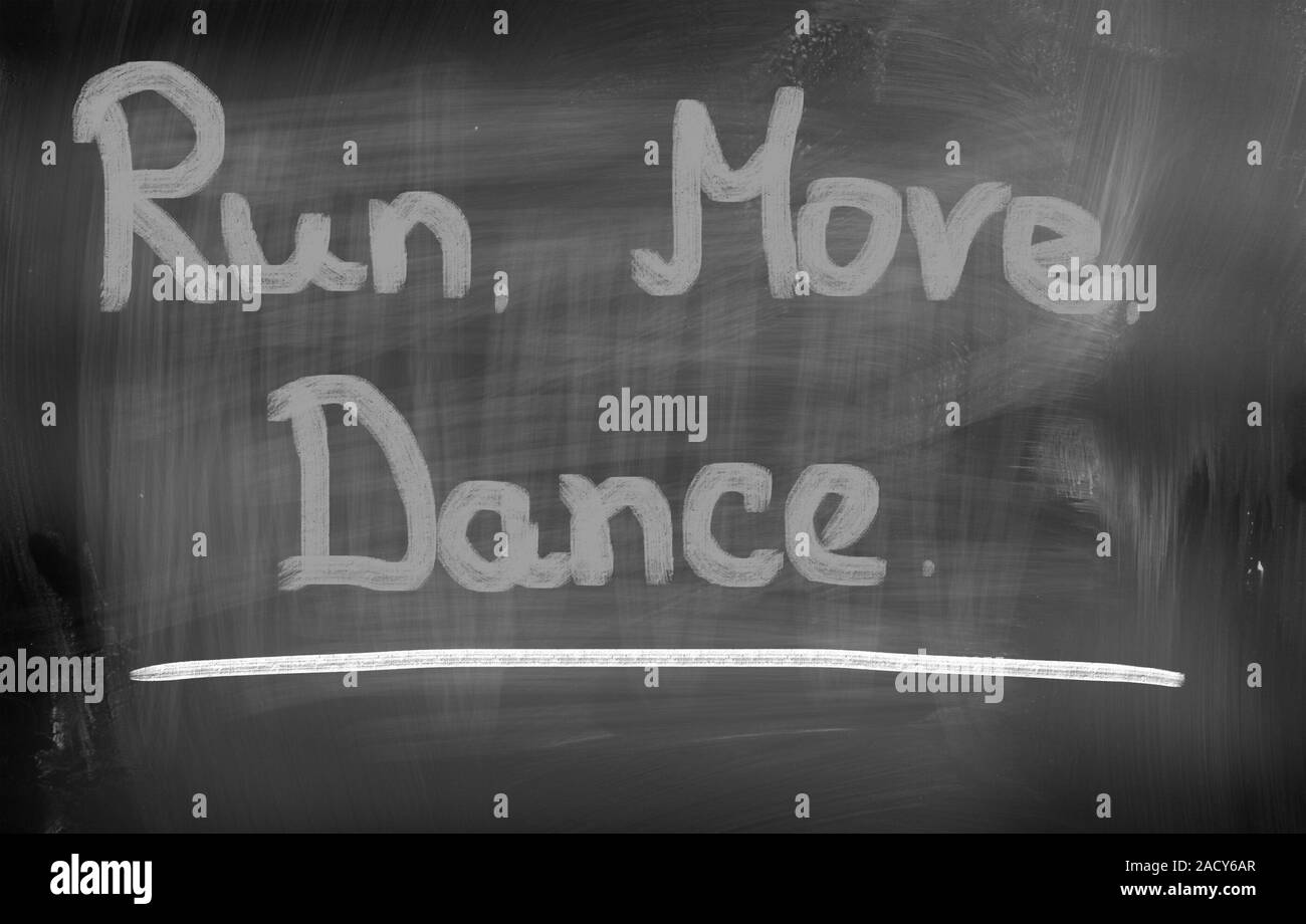 Run Move Dance Concept Stock Photo