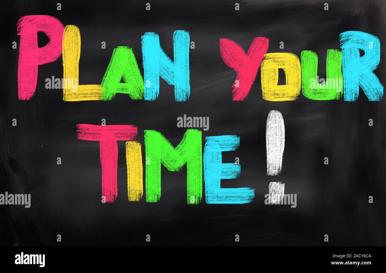Plan Your Time Concept Stock Photo