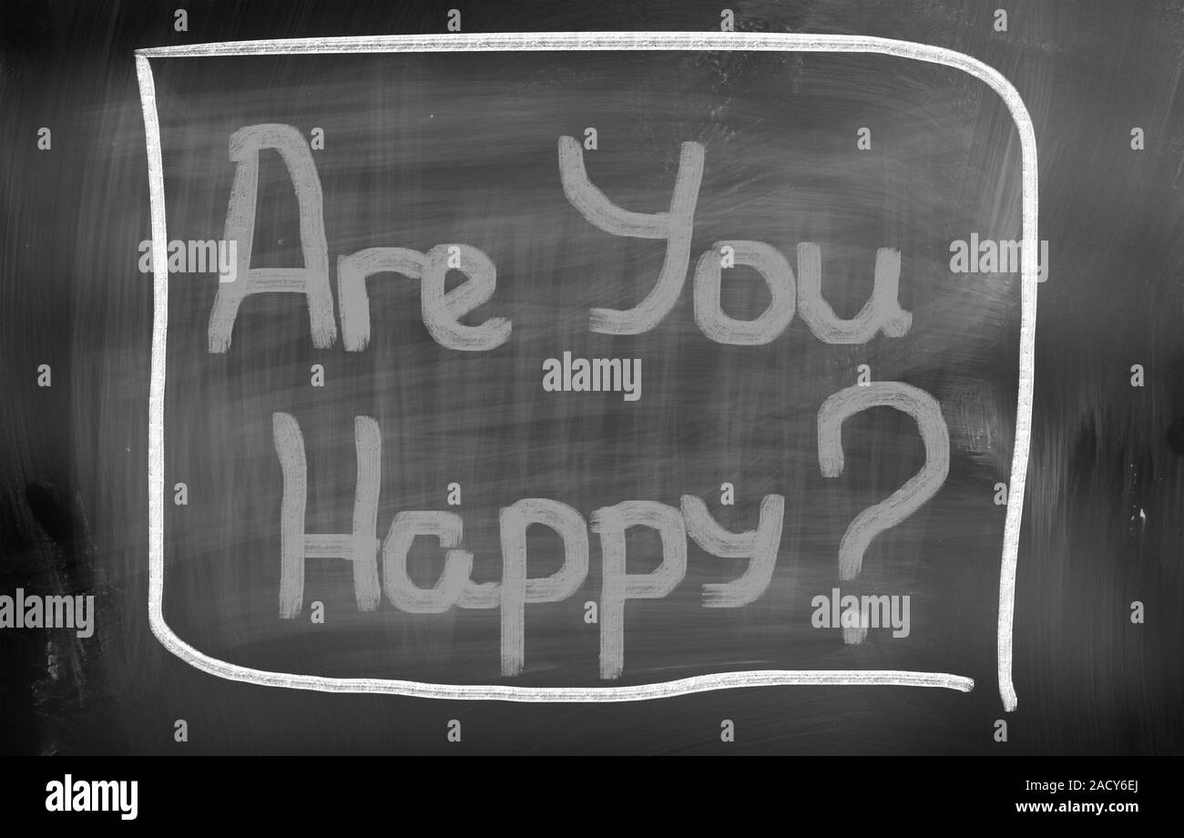 Are You Happy Concept Stock Photo