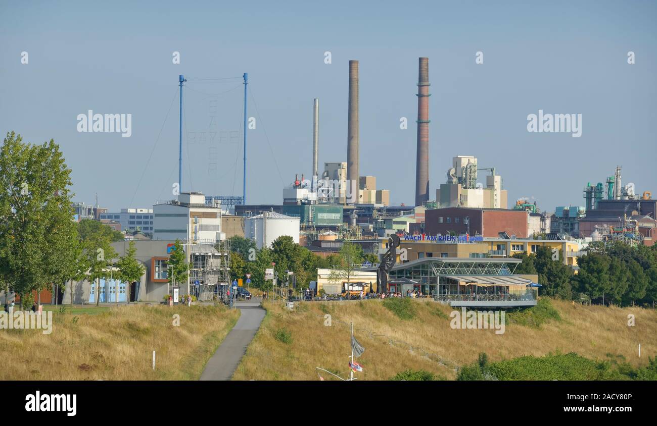 Chemiewerk der Bayer AG, Leverkusen, Nordrhein-Westfalen, Deutschland Stock Photo