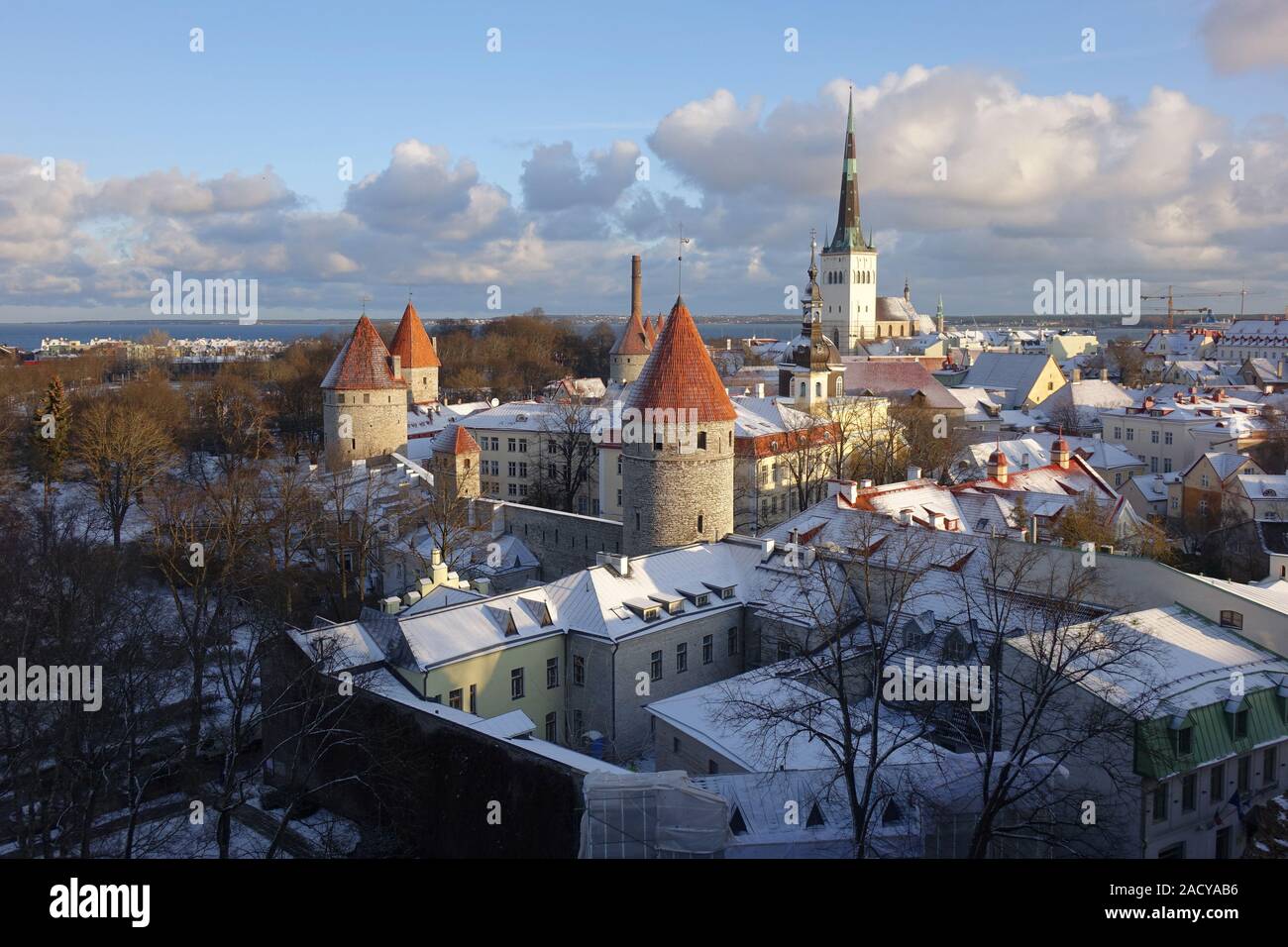 old Tallinn on a winter day Stock Photo