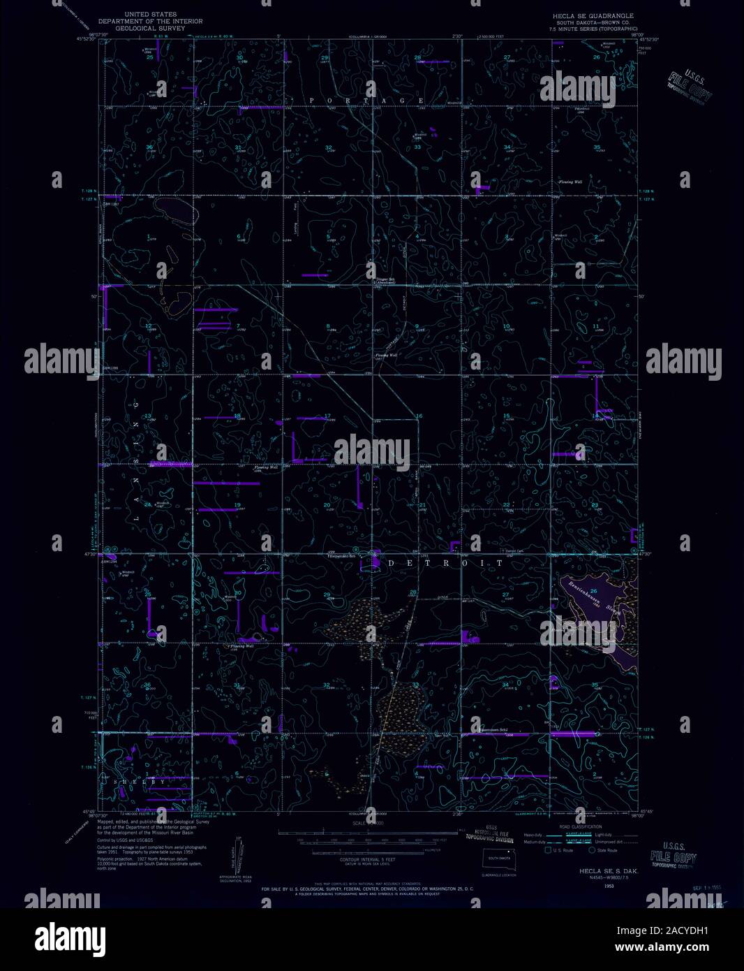 Map of hecla hires stock photography and images Alamy
