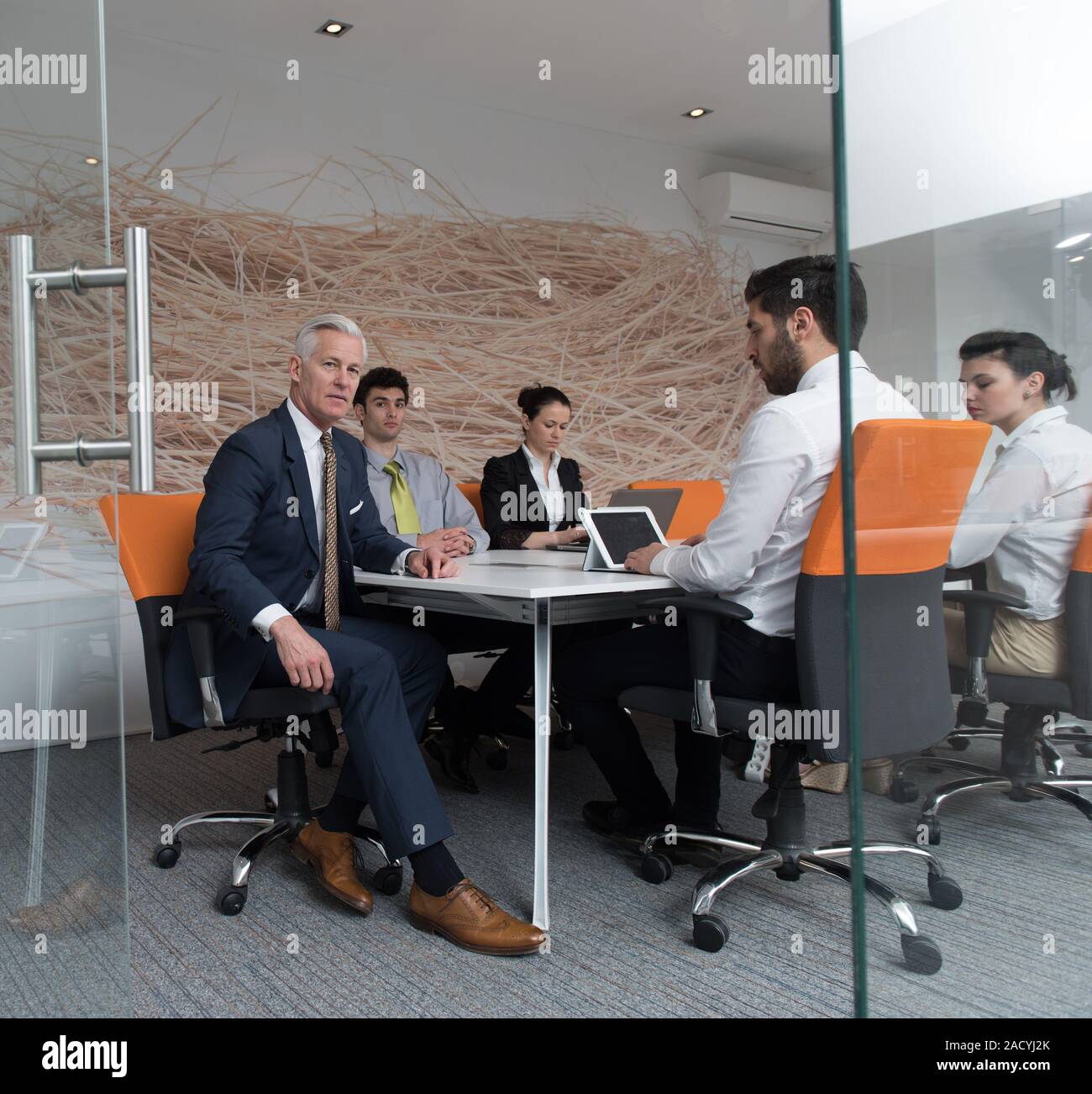 Business people group brainstorming on meeting Stock Photo - Alamy