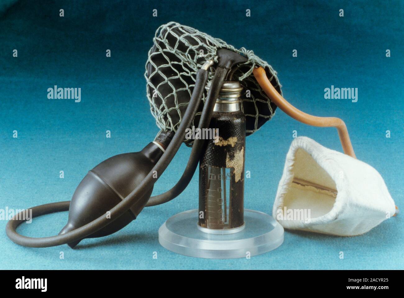 Anaesthetic inhaler, circa 1867. This is a Junker inhaler developed by ...