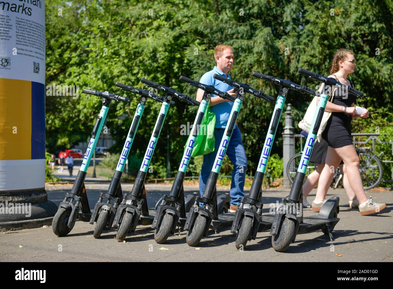 Elegantes E Scooter Dsseldorf Fotos