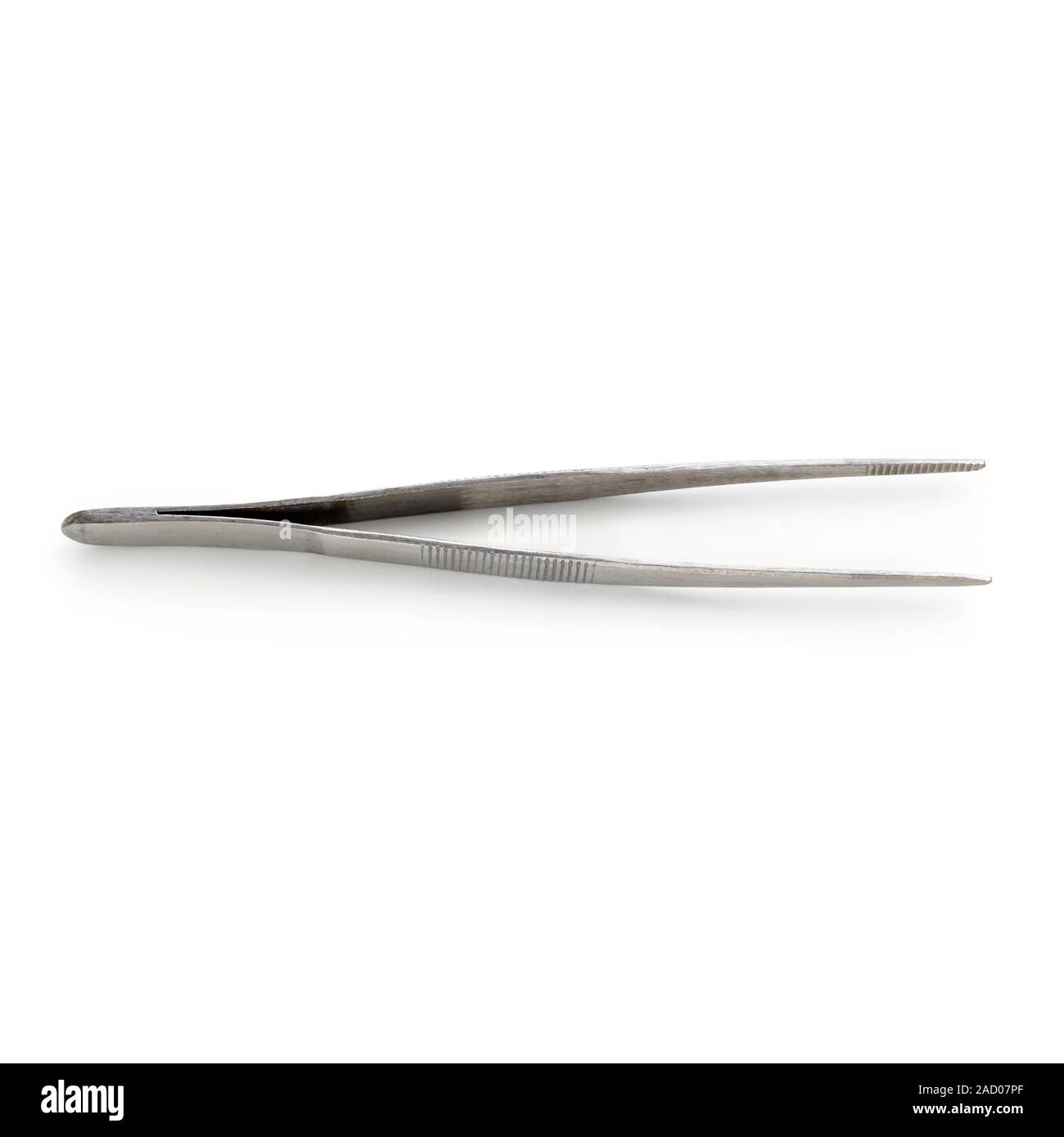 Bluntpointed forceps. These forceps are used for holding and