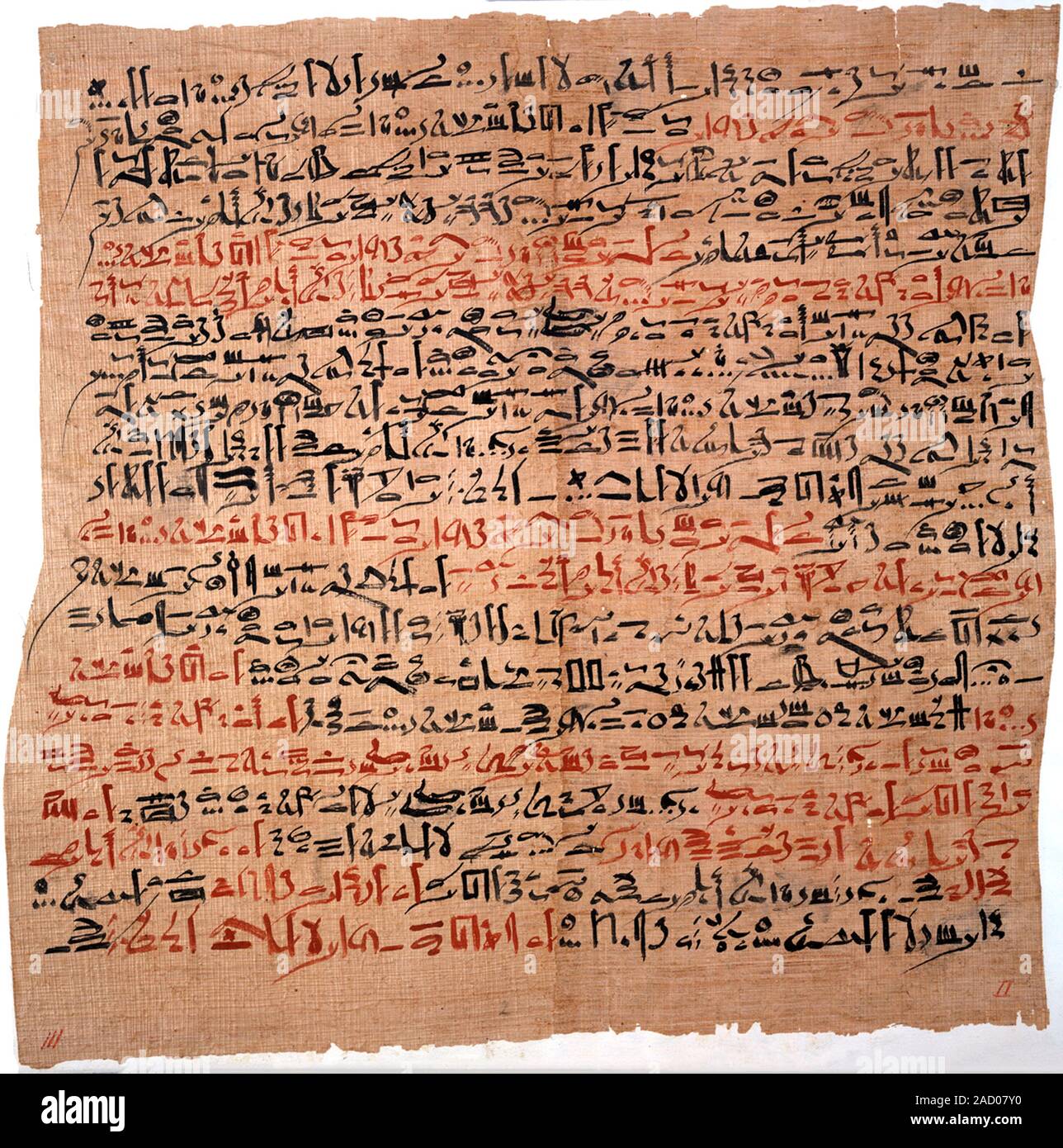 Edwin Smith Papyrus, Ancient Egyptian surgery. This papyrus is the ...
