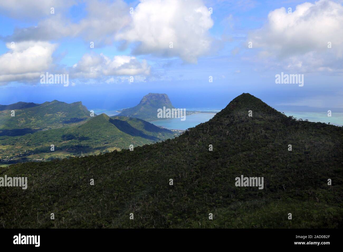 Mauritius, Piton de la Petit Riviere Noire, Le Morne Brabant