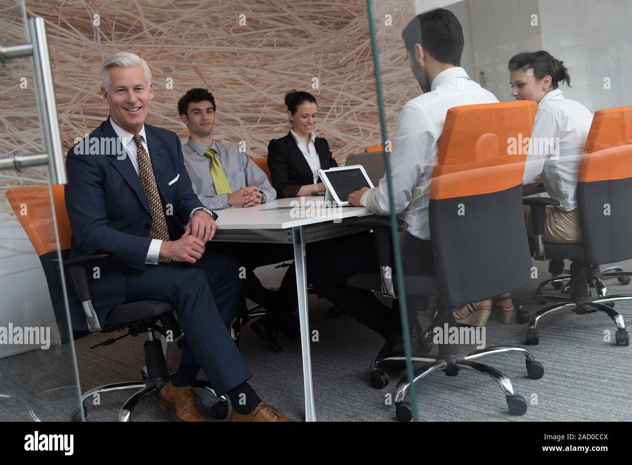 Business people group brainstorming on meeting Stock Photo - Alamy