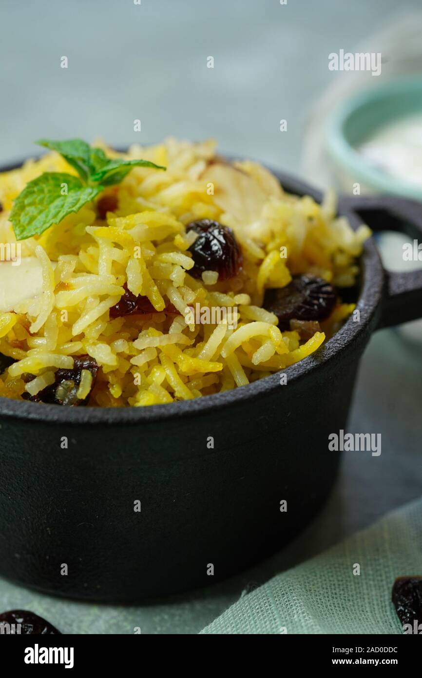 Cranberry Rice Pilaf /Persian Jewled rice Stock Photo Alamy