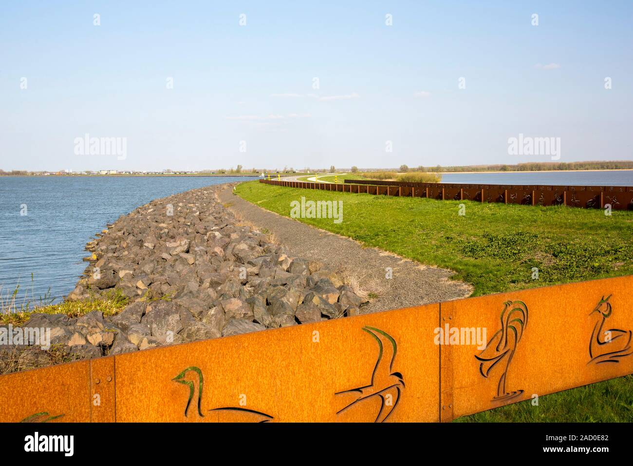 Reclaimed polder land in Holland, north of Amsterdam, which is some 6 ...