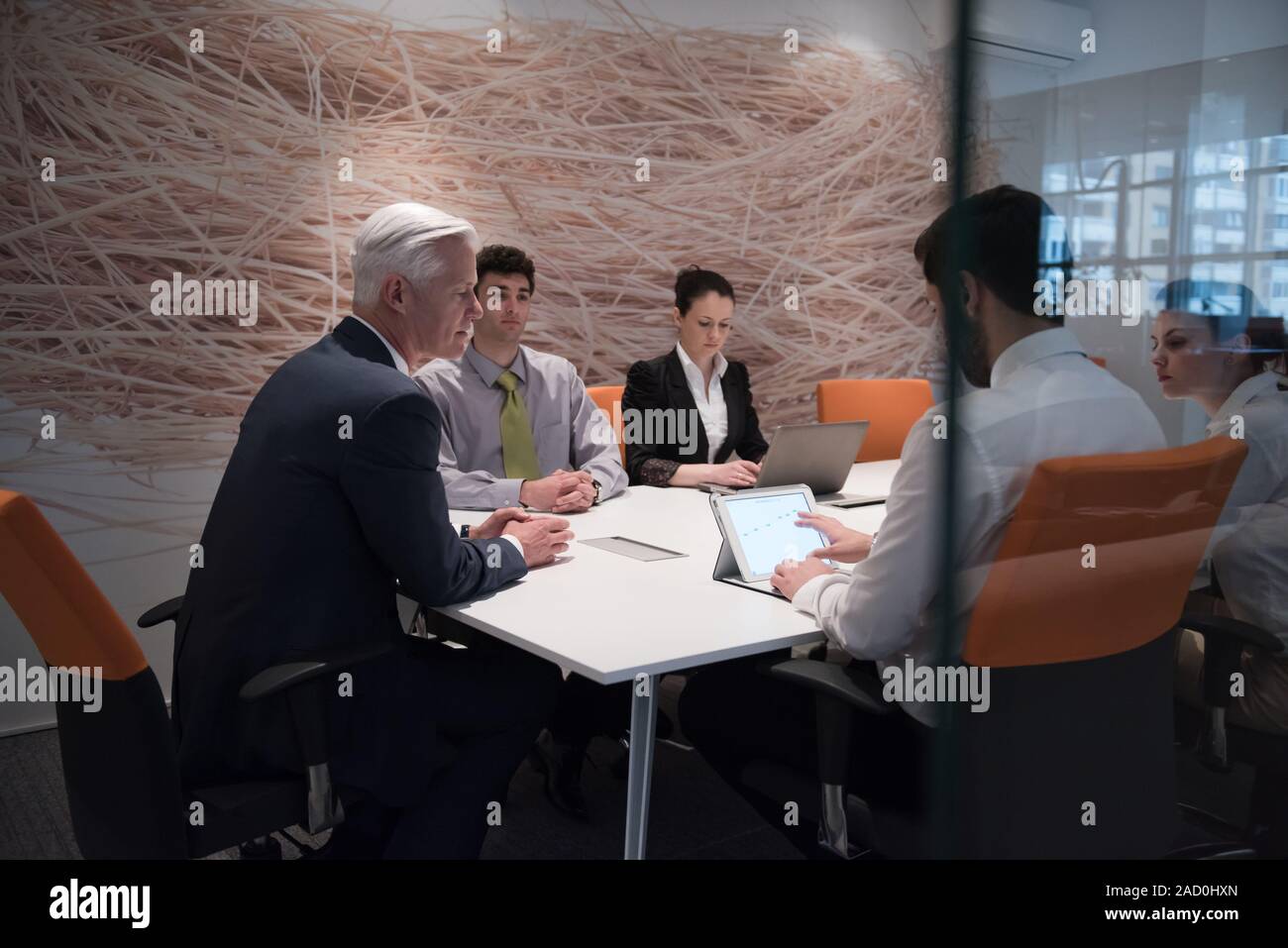 Business people group brainstorming on meeting Stock Photo - Alamy