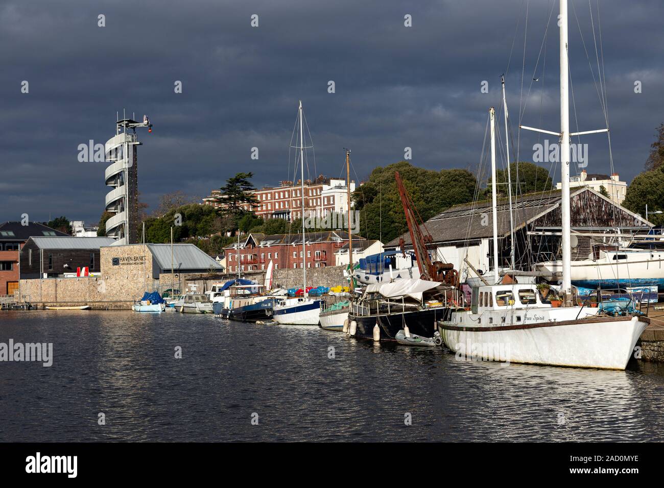 Exeter Canal basin,Cafe, Canal, City, Commercial Dock, Devon, Devonian, Drink, England, Europe, Exeter - England, Geographical Locations, Stock Photo