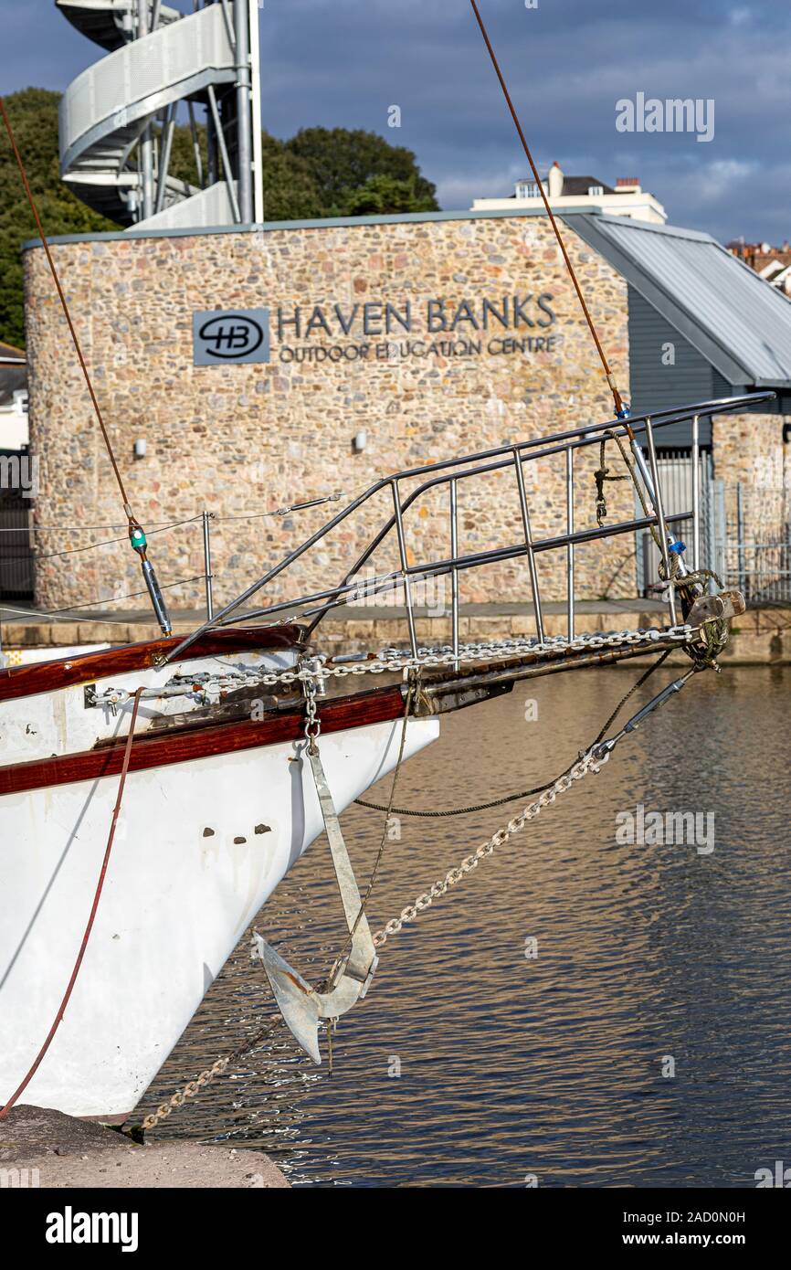 Exeter Canal basin,Cafe, Canal, City, Commercial Dock, Devon, Devonian, Drink, England, Europe, Exeter - England, Geographical Locations, Stock Photo