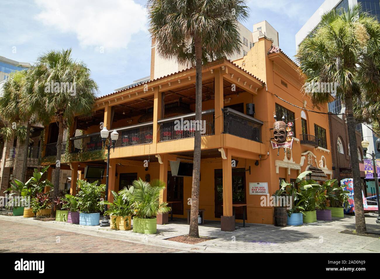 waitiki indoor outdoor tiki bar wall st plaza city of orlando florida