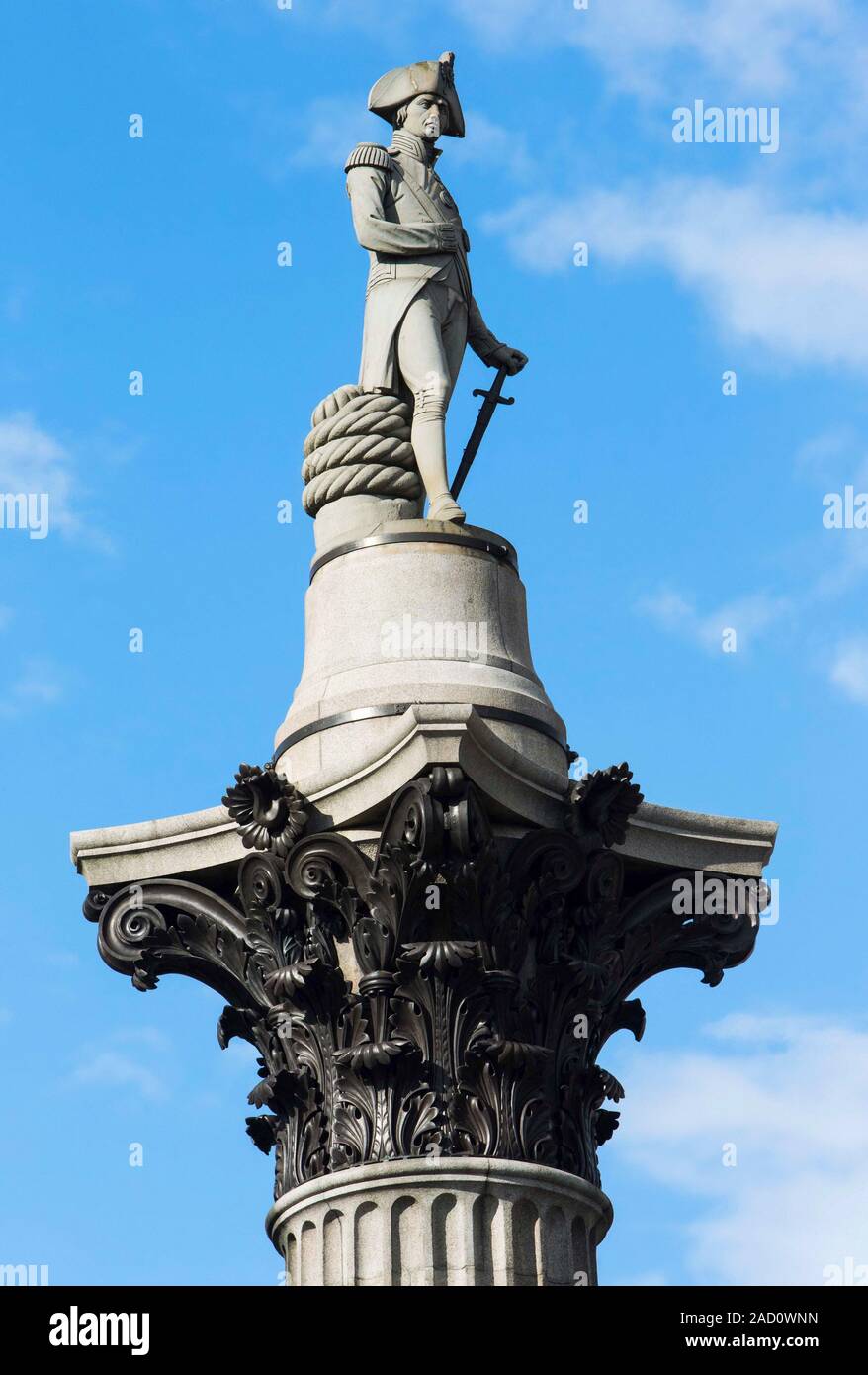 Nelson's Column statue. Nelson's Column was built to commemorate the