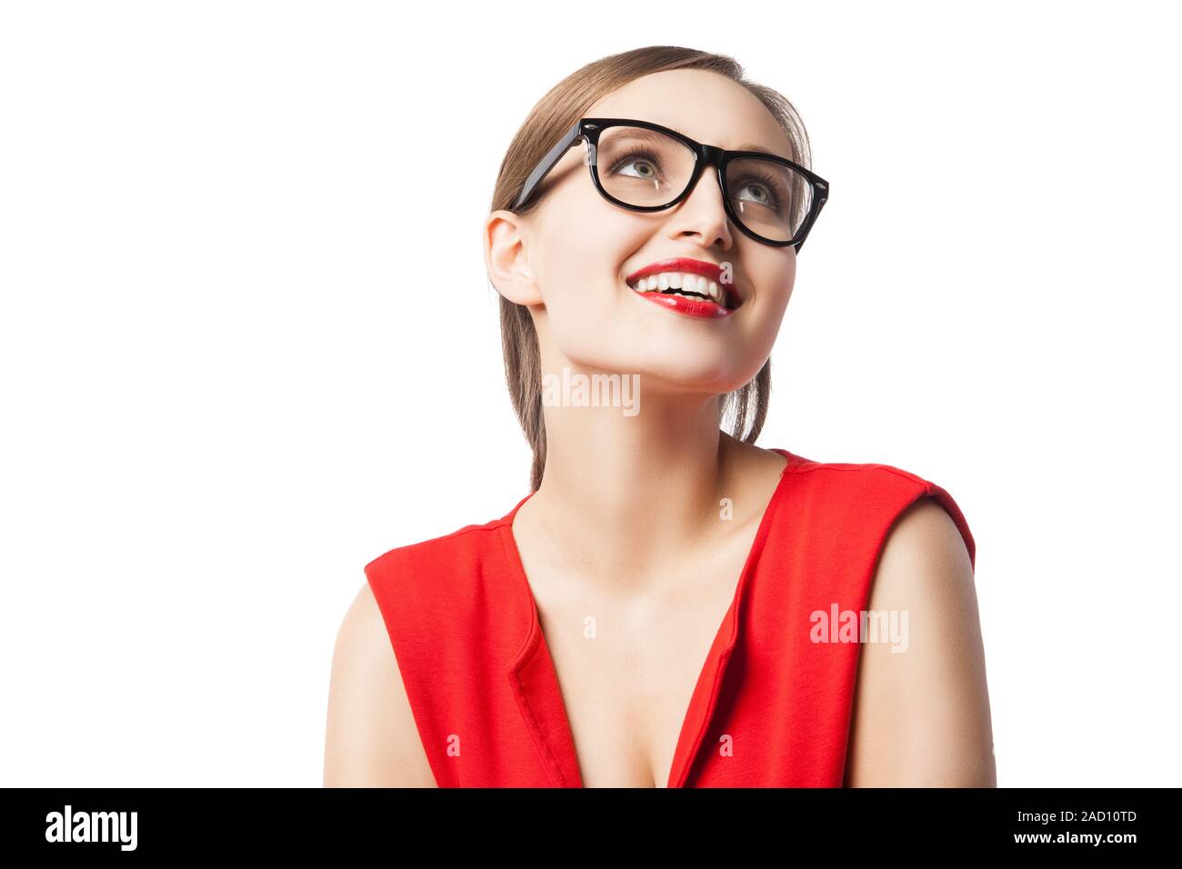 Close up woman smiling lips hi-res stock photography and images - Alamy