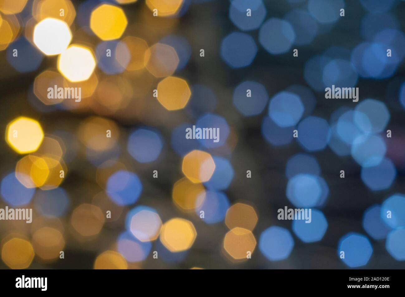 Hexagonal glare multicolor backdrop. Abstract textural background. Bokeh Stock Photo