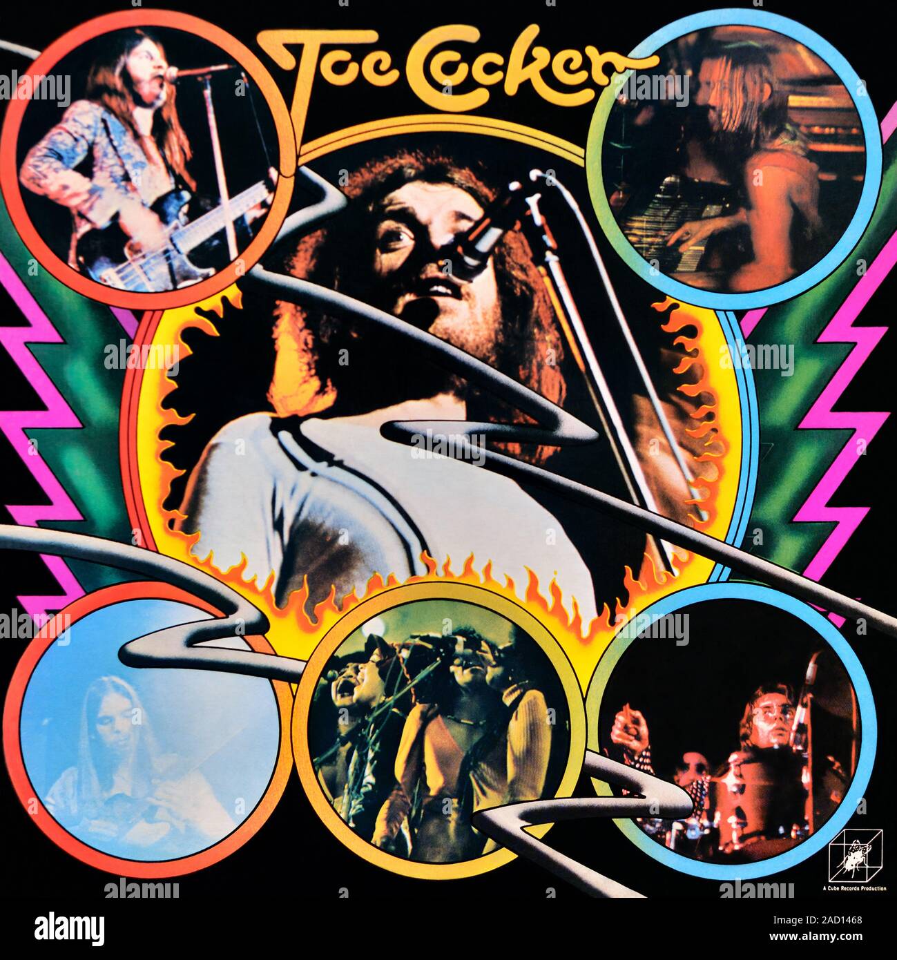 Joe Cocker - original vinyl album cover - Joe Cocker - 1972 Stock Photo
