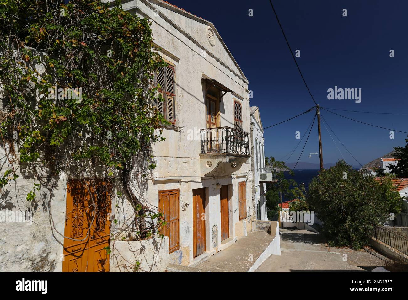 Traditional House in Symi Island in Greece Stock Photo Alamy
