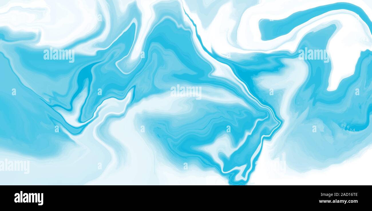 Vector abstract marble texture Fluid design background blue color Stock ...