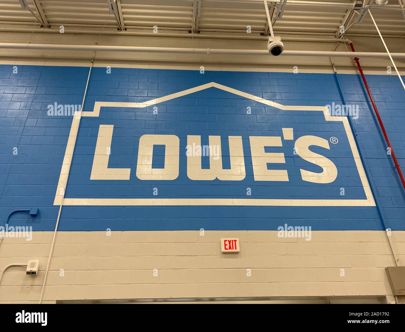 Orlando,FL/USA11/12/19 A Lowes home improvement store sign above the