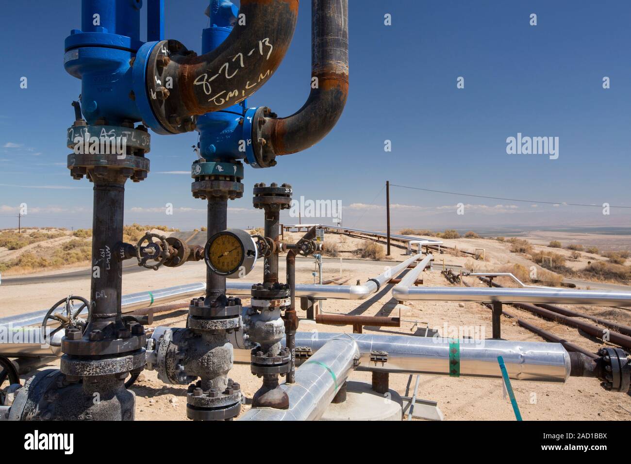 The Midway Sunset oilfield in Taft, Bakersfield, California, USA
