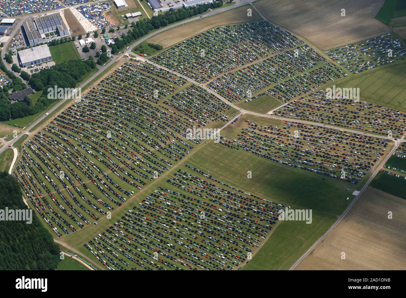 Southside Festival, Neuhausen ob Eck, car park Stock Photo