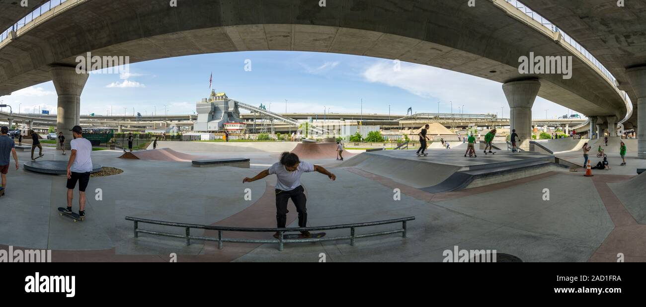 Lynch Family Skatepark Stock Photo Alamy