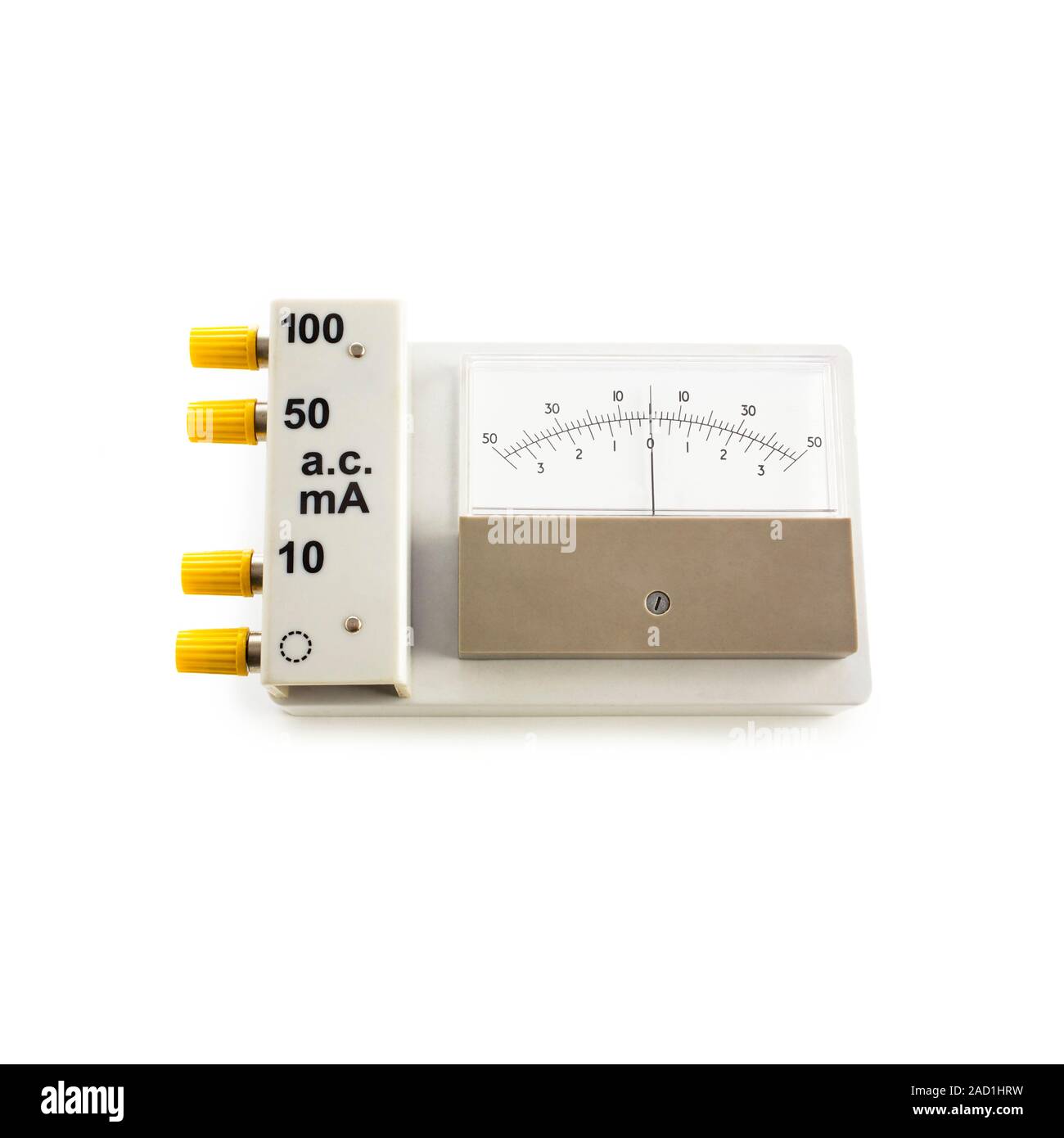 Zerocentre ammeter. This allows both positive and negative currents to