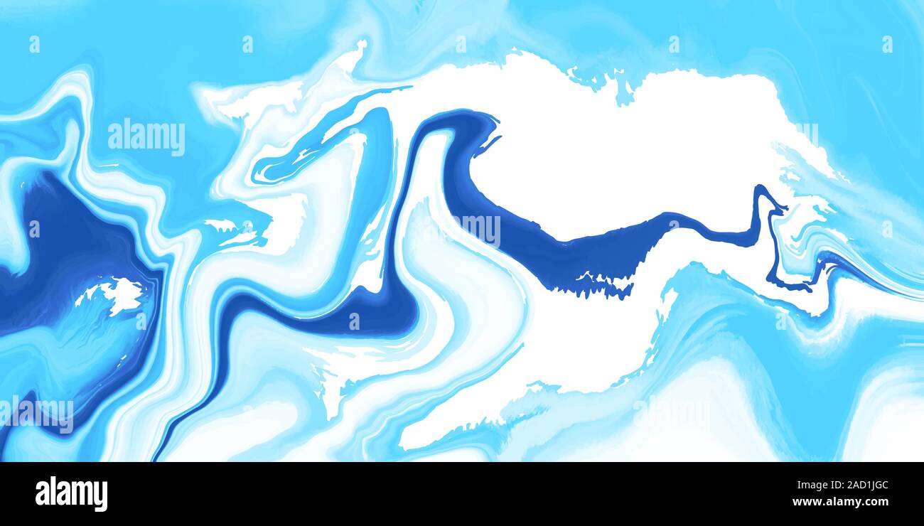 Vector abstract marble texture Fluid design background blue color Stock ...