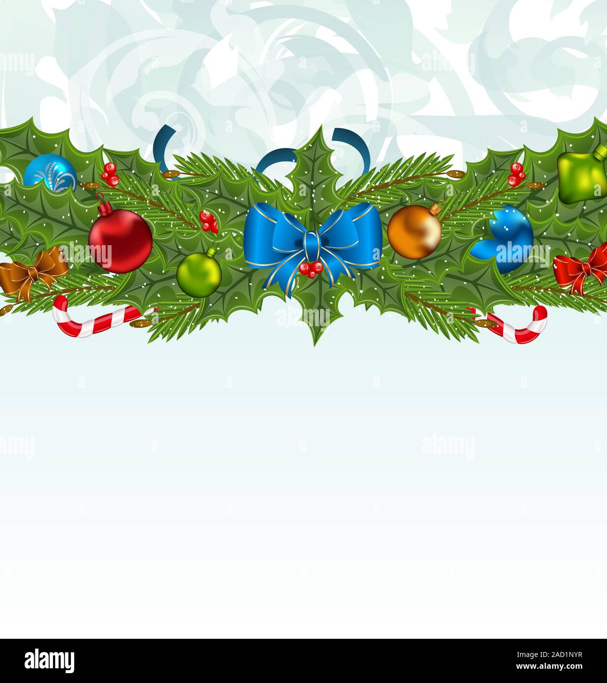 Christmas background with holiday decoration Stock Photo