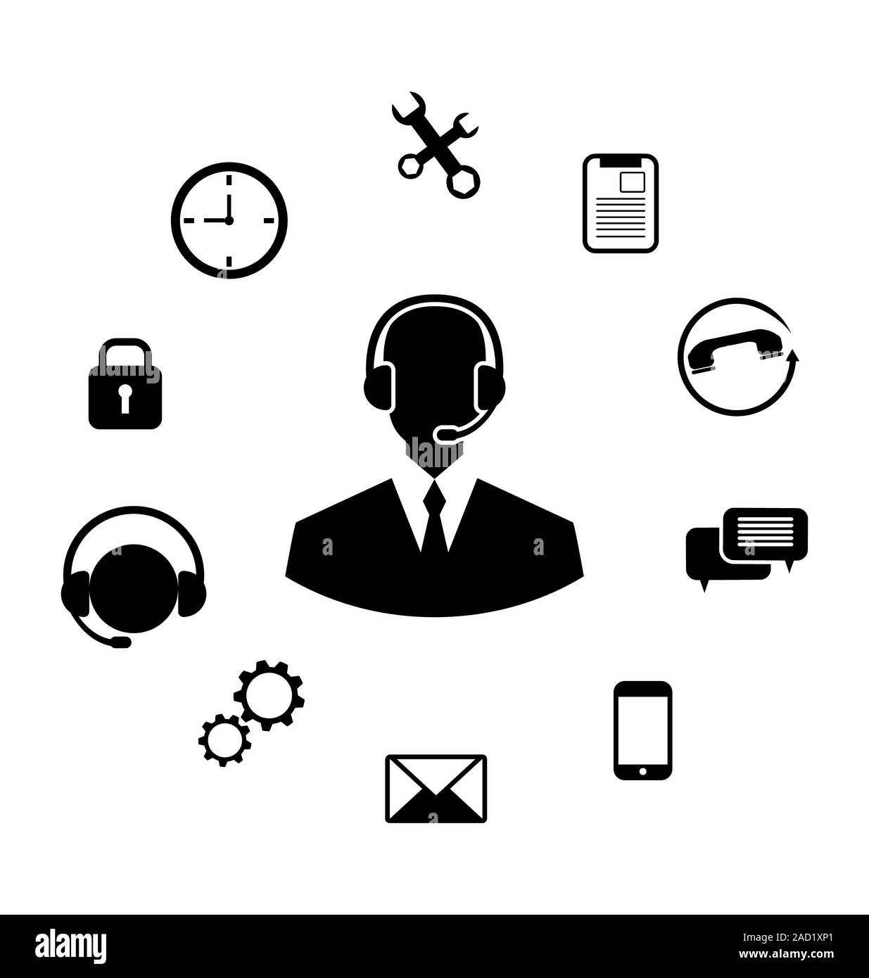 Help desk Black and White Stock Photos & Images Alamy