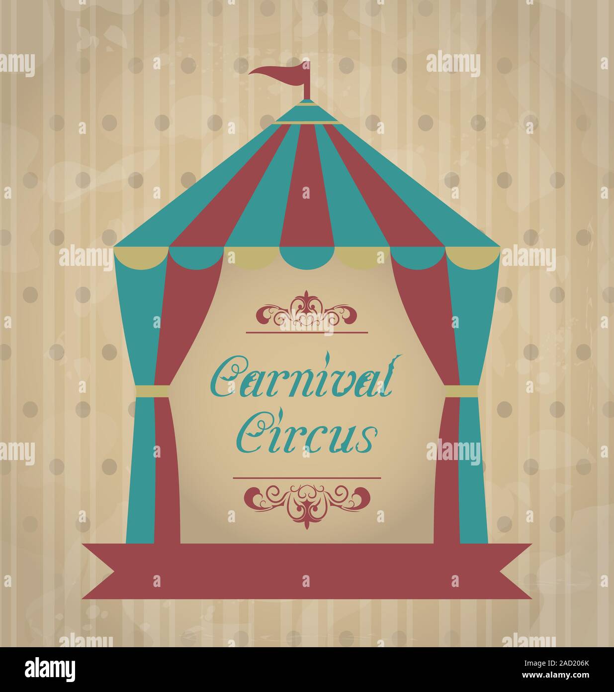 Vintage carnival poster hi-res stock photography and images