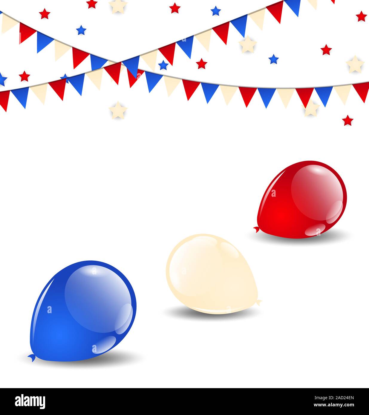 Colorful balloons in american flag colors Stock Photo Alamy